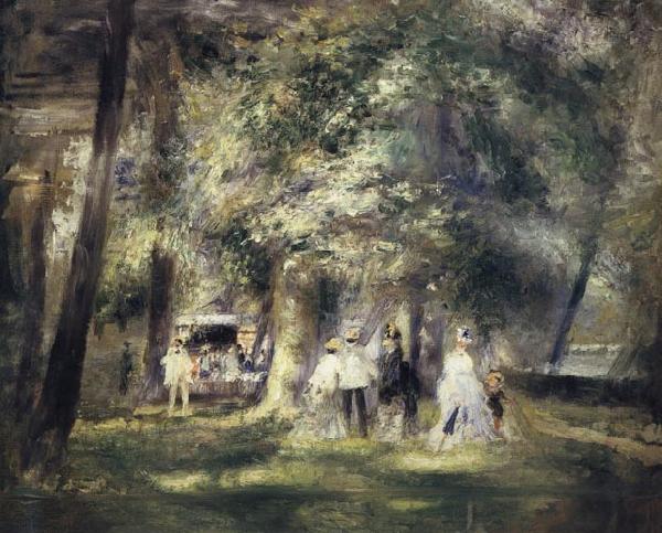 Pierre Renoir Inthe St Cloud Park oil painting image